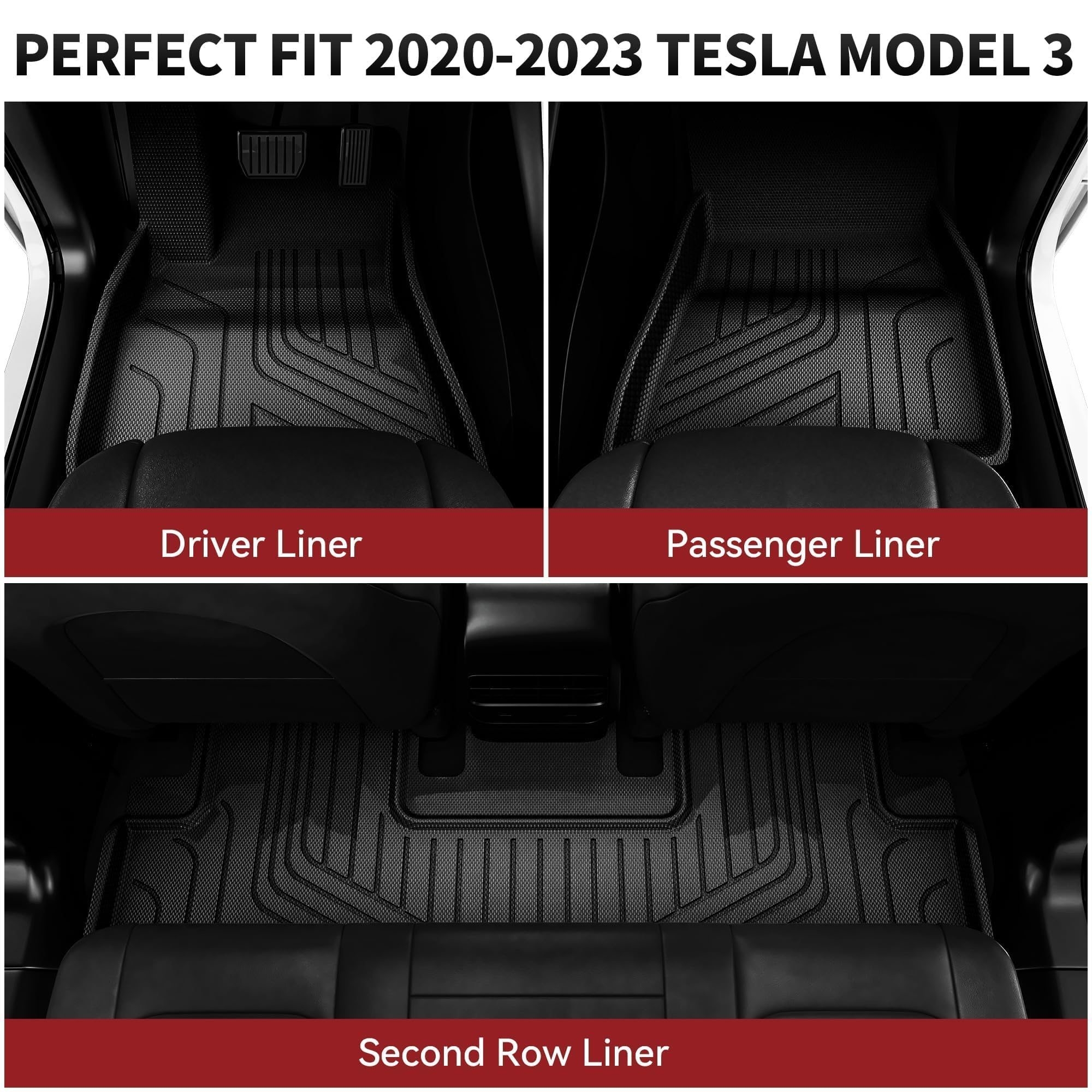 YITAMOTOR front trunk liner protects cargo area from spills in Model 3.
