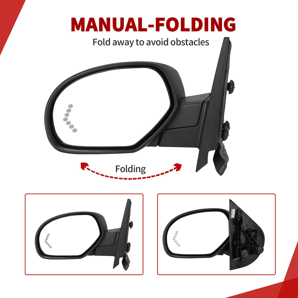 YITAMOTOR extended-view mirror offers wider rear visibility.