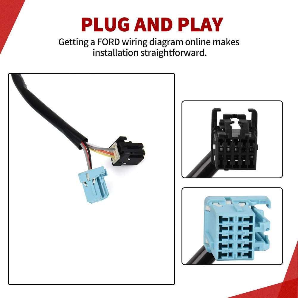 YITAMOTOR towing mirror installation connector allows plug-in setup.
