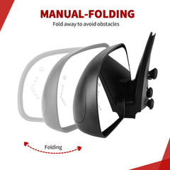 YITAMOTOR towing mirror passenger side provides consistent visibility on crowded highways.