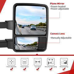 YITAMOTOR power heated towing mirrors prevent fog on cold mornings