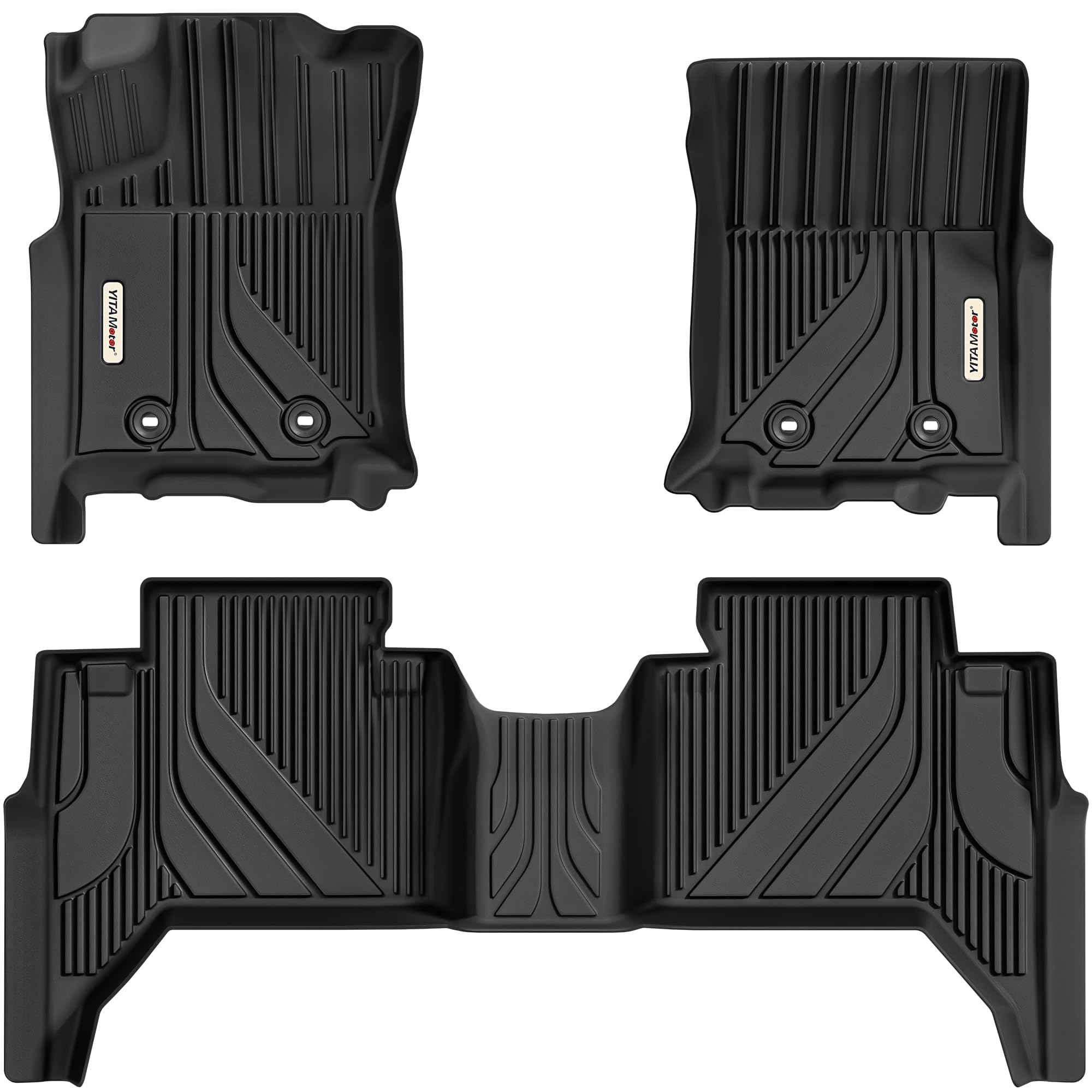 YITAMOTOR Tacoma front-row floor mat with edge protection and easy cleanup