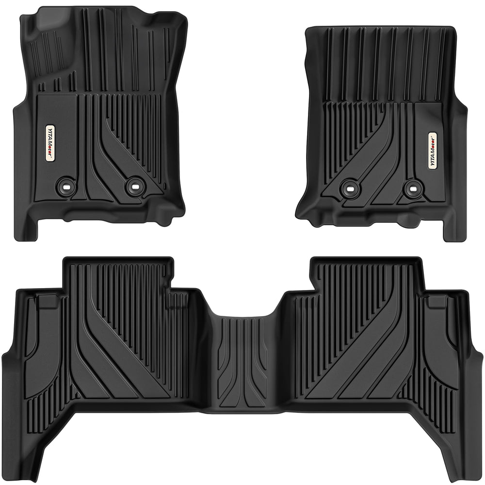 YITAMOTOR Tacoma front-row floor mat with edge protection and easy cleanup