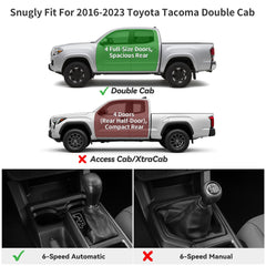 YITAMOTOR Tacoma rear-row floor mat with edge protection to keep mud out