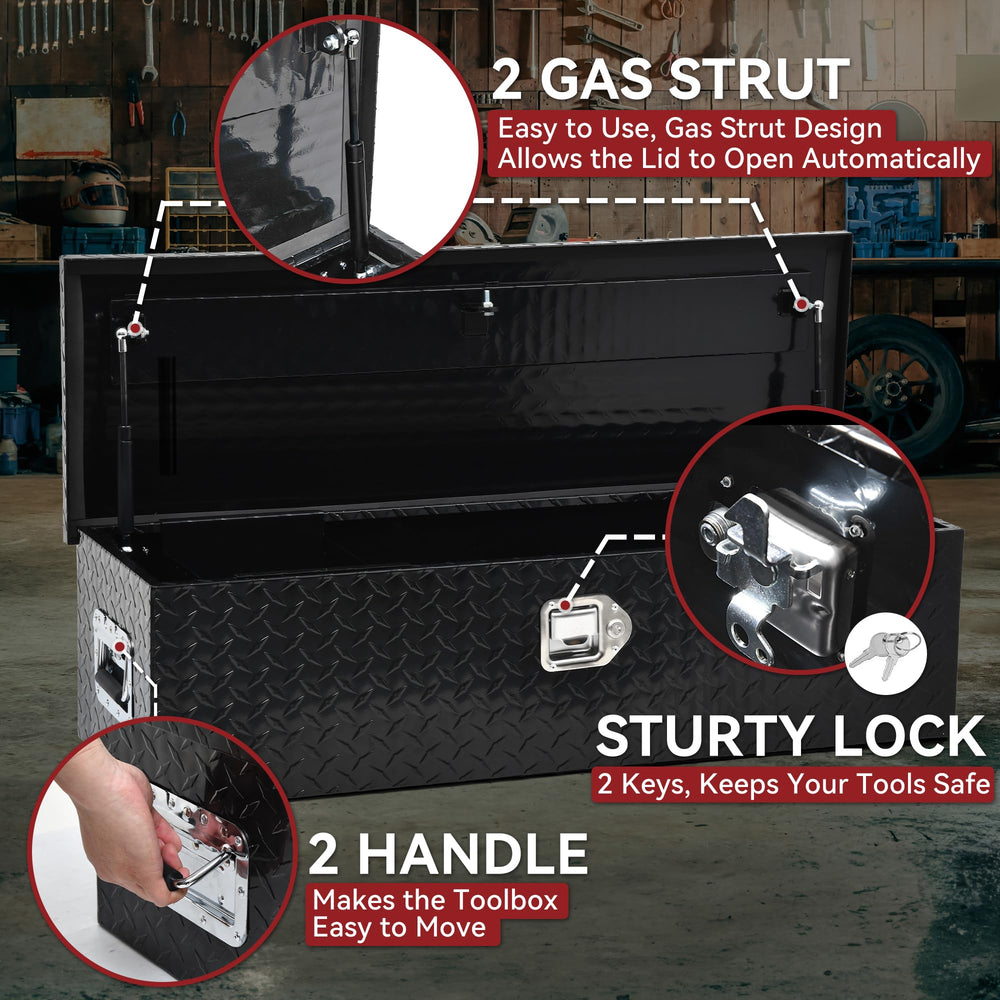 YITAMOTOR lockable toolbox keeps tools secure during transport