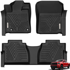 YITAMOTOR Toyota Tundra front-row floor mats with all-weather protection