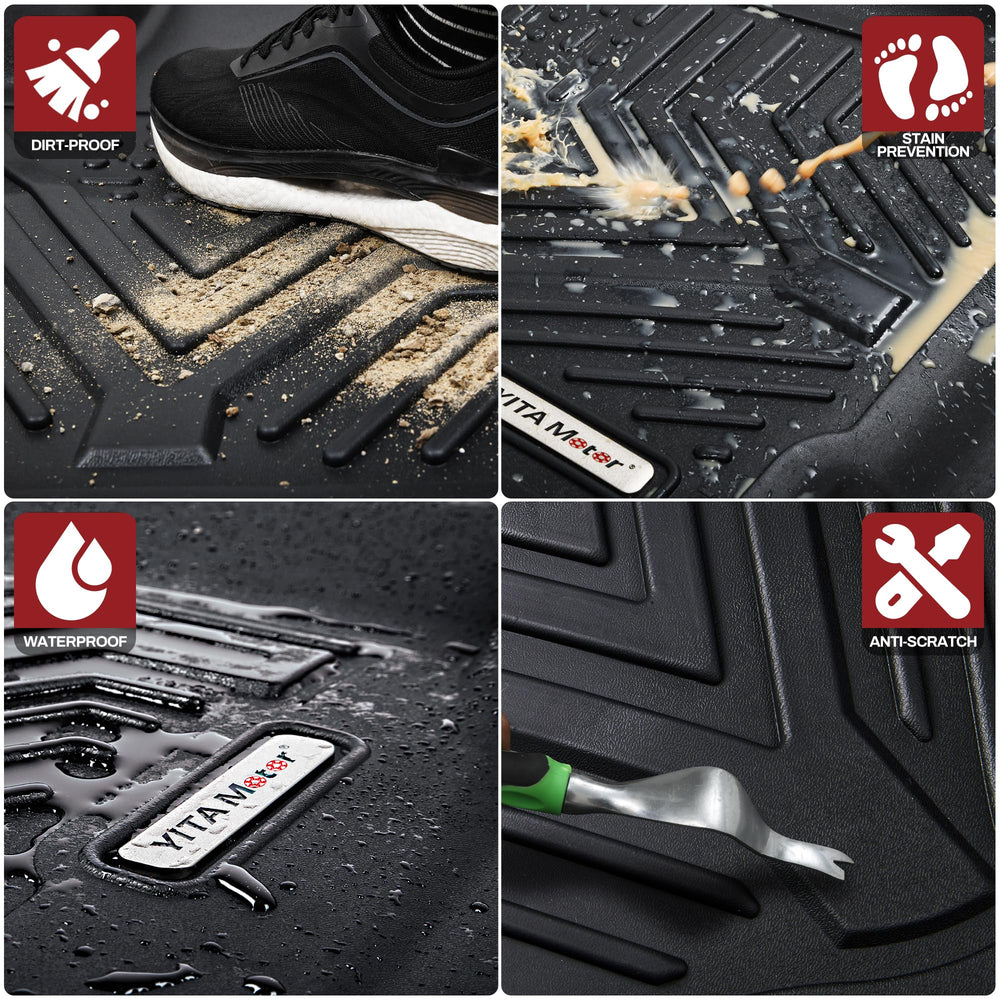 YITAMOTOR Voyager cargo liner protects trunk area from mud and sand.