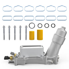 YITHSWAY 926-876 oil cooler front view improves heat dissipation for compatible Dodge, Jeep, Ram models.