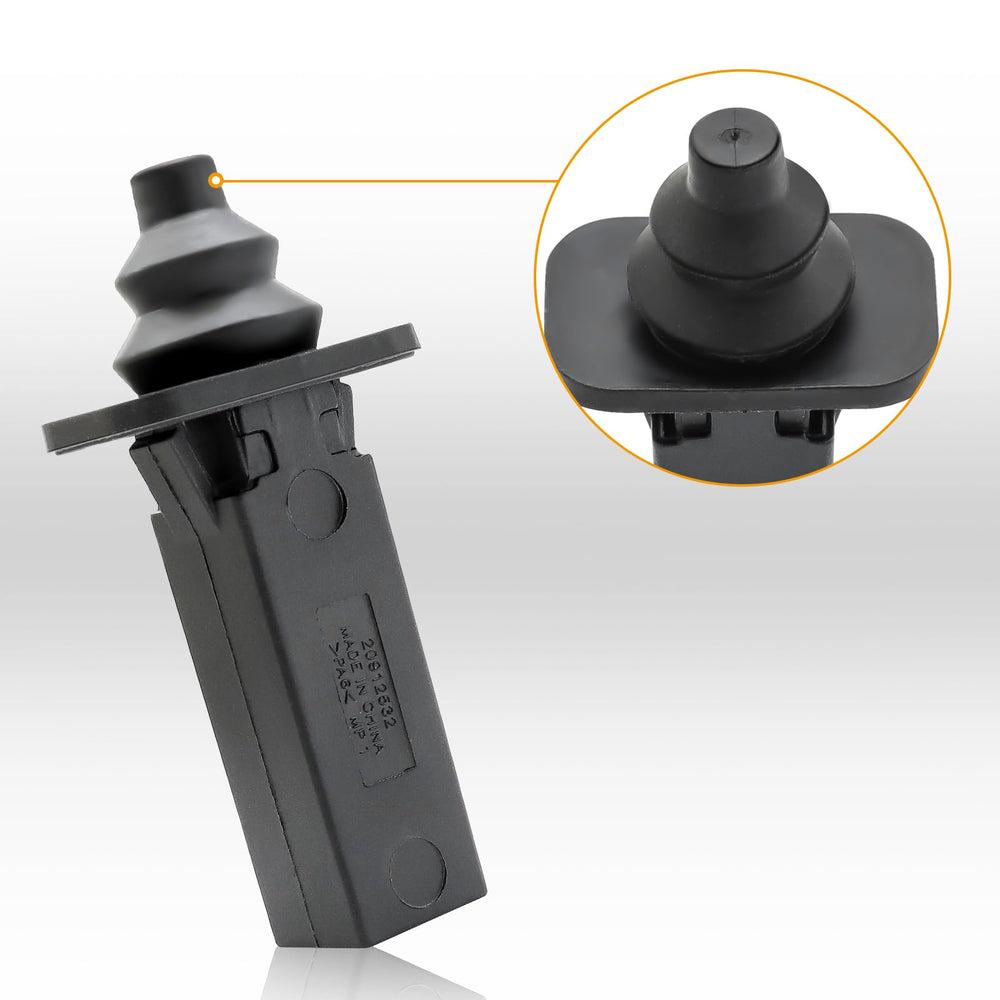 YITHSWAY fuel door spring close-up highlights robust rubber and reinforced ABS for temperature resistance.