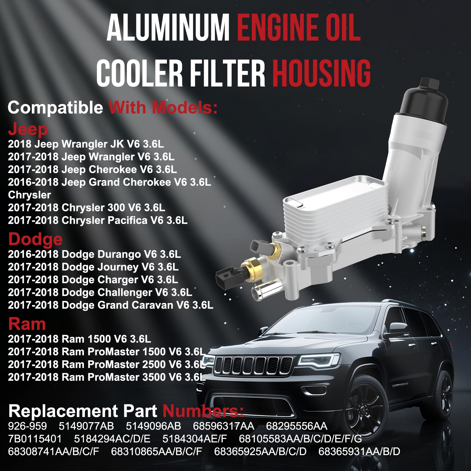 YITHSWAY oil filter housing ensuring durable sealing and leak prevention.