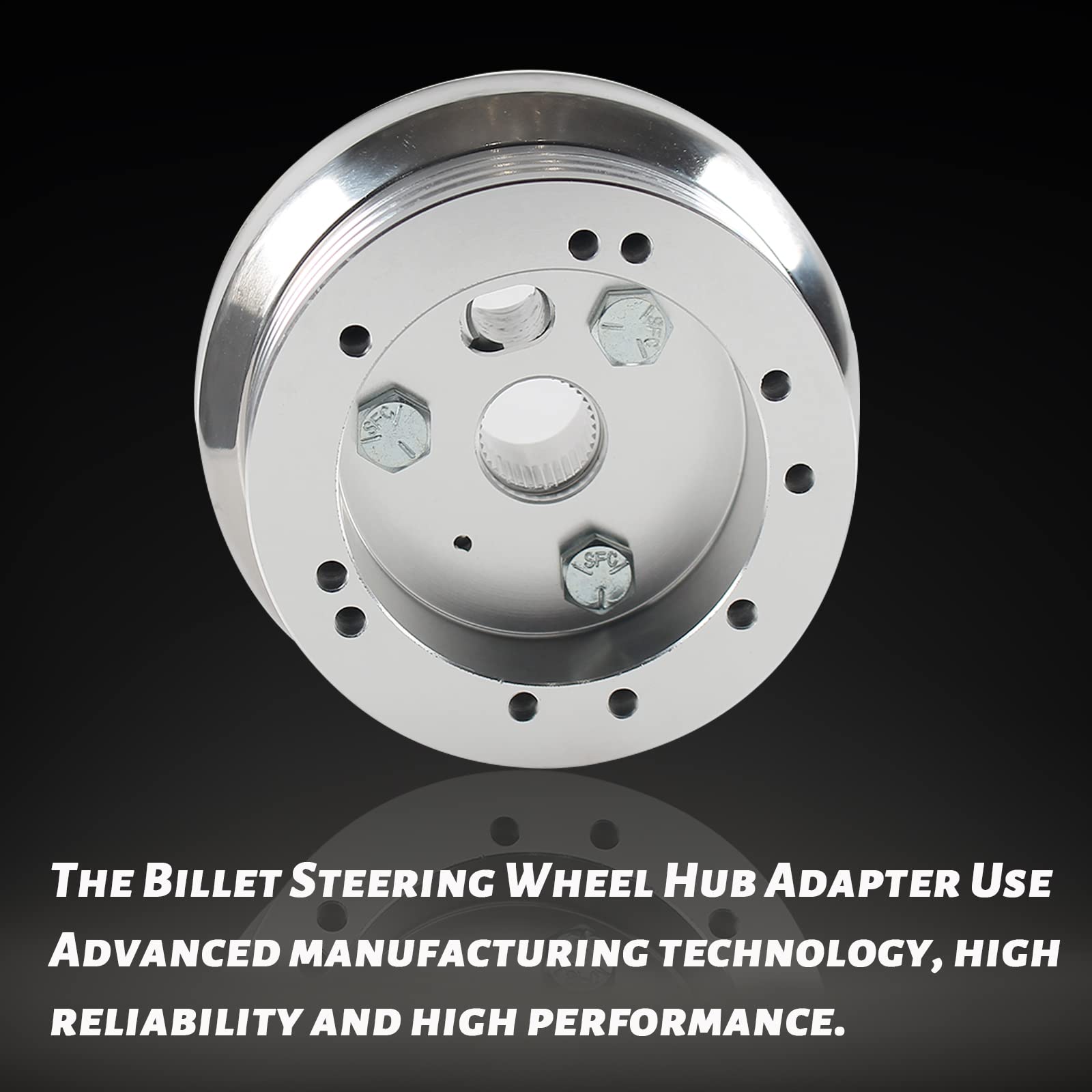 YIUIY hub adapter side view demonstrates secure mounting capability