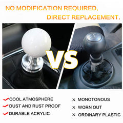 YIUIY knob material detail highlights durable aluminum alloy and acrylic finish
