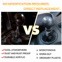 YIUIY Round Ball Shift Knob universal fit for manual and automatic transmissions