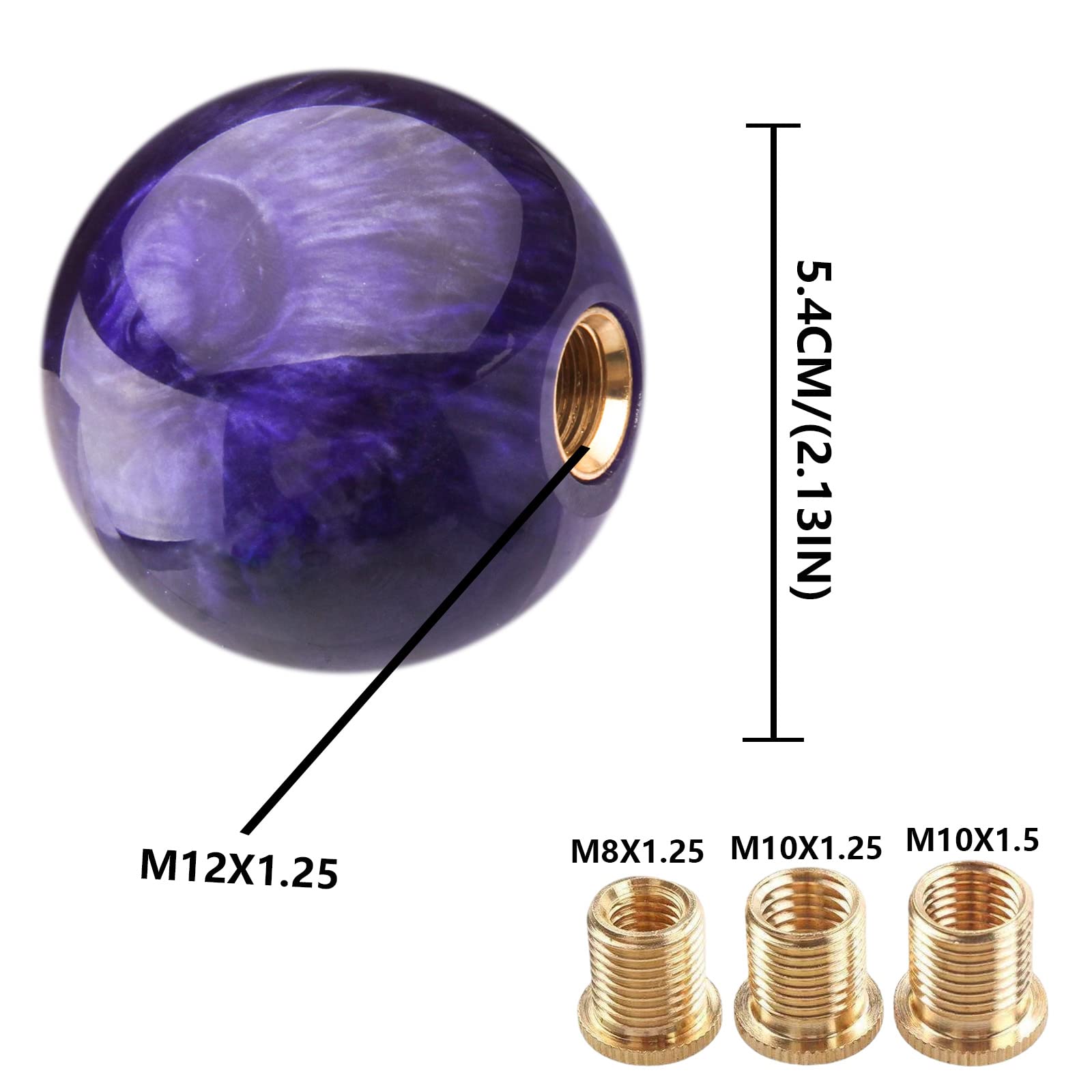 YIUIY universal shift knob compatible with 5-6 speed transmissions.