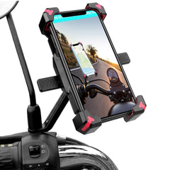 YIUJEFDA motorcycle holder front view with quick-lock for fast use.