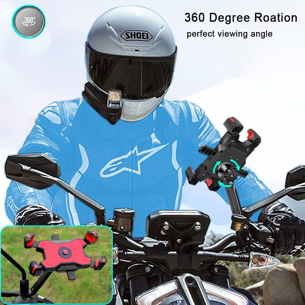 YIUJEFDA fits rearview mirror rods 6–8 mm for easy mounting.