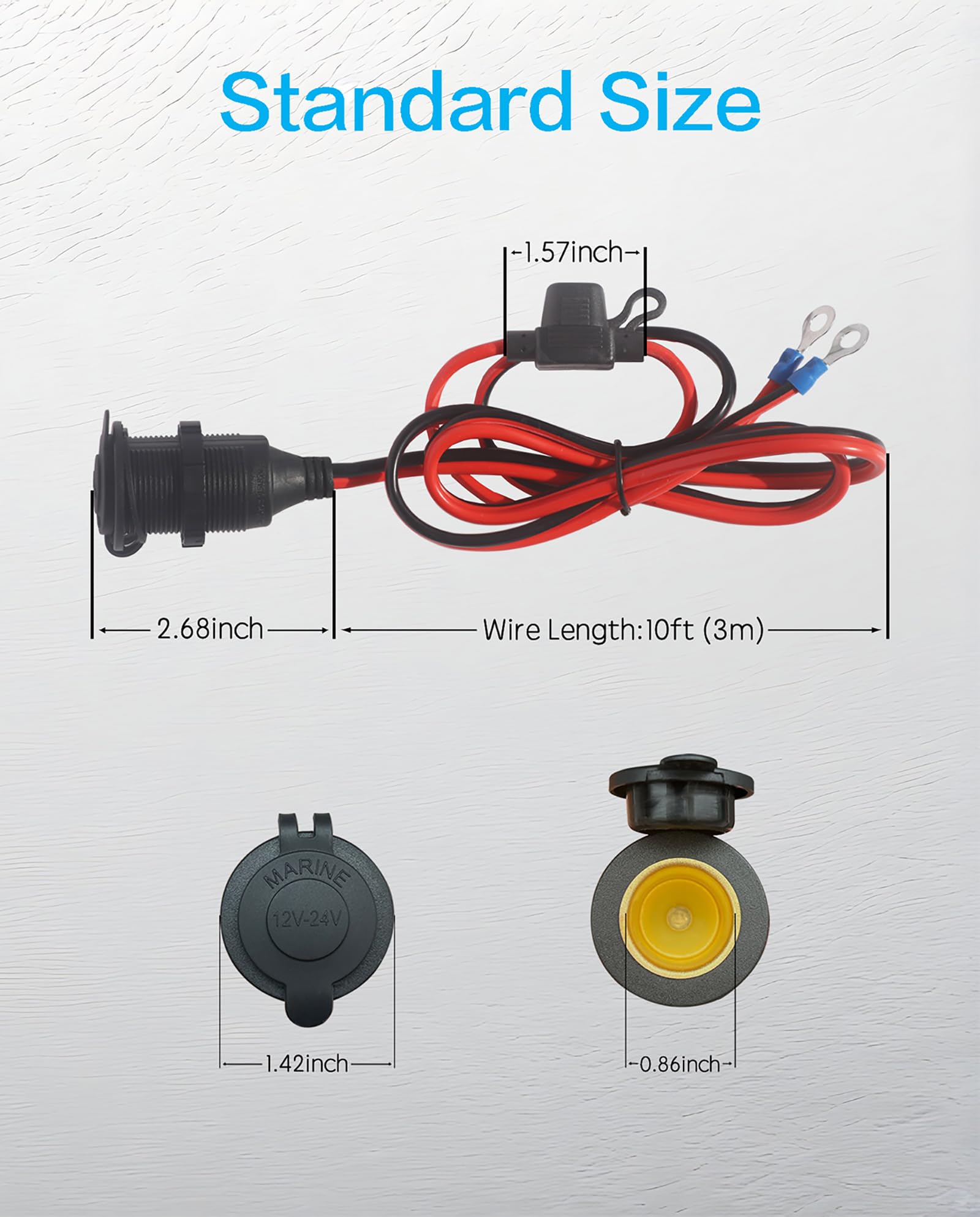 YIWOFUWO spare fuses 25A and 30A for quick protection swap