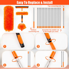 Yiyiring cobweb brush removes corners and ceilings dust