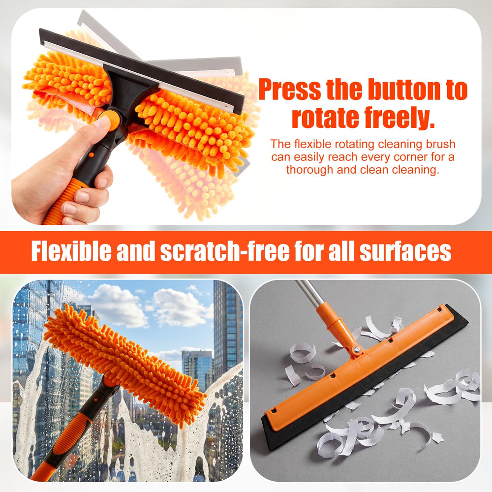 Yiyiring microfiber duster head traps dust without scratching surfaces