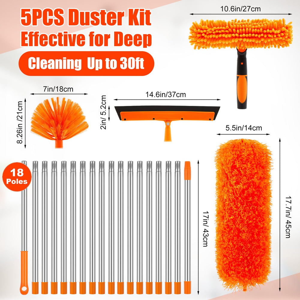 Yiyiring window washer and squeegee for glass cleaning