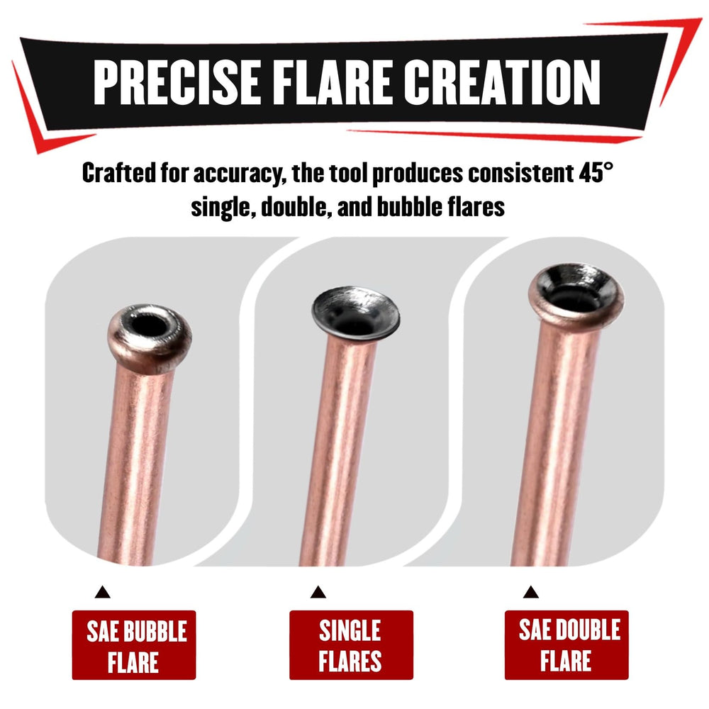 YIYITOOLS 45-degree bubble flare example for secure seals