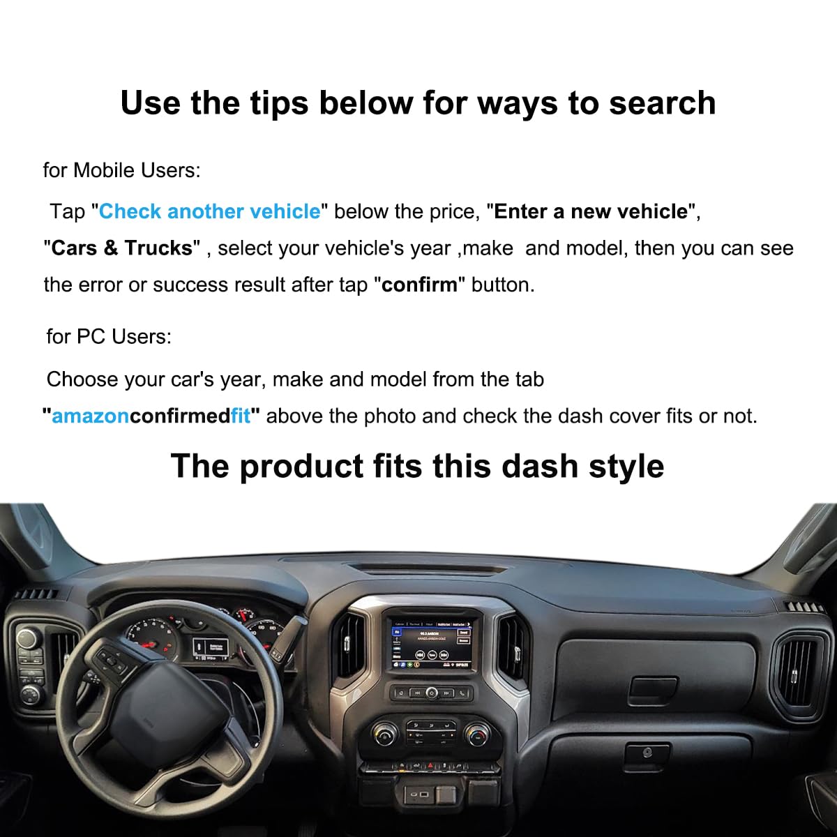 Yiz dash cover with defrost vent cutouts and accessible airflow.