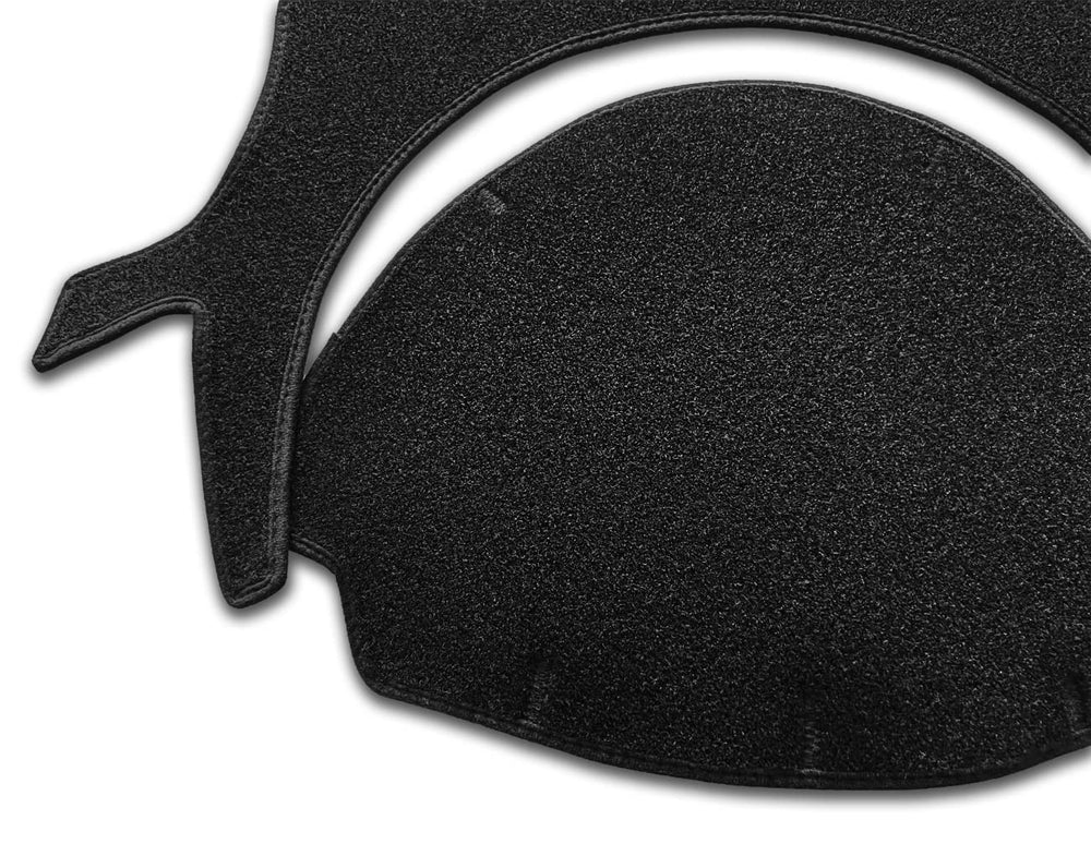 Yiz dash cover mounted with Velcro for secure, simple installation