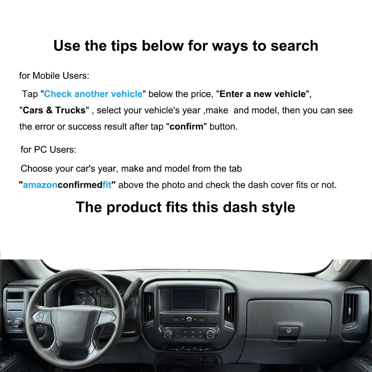 Yiz dash cover aligns with left-hand drive dash layout for precise fit