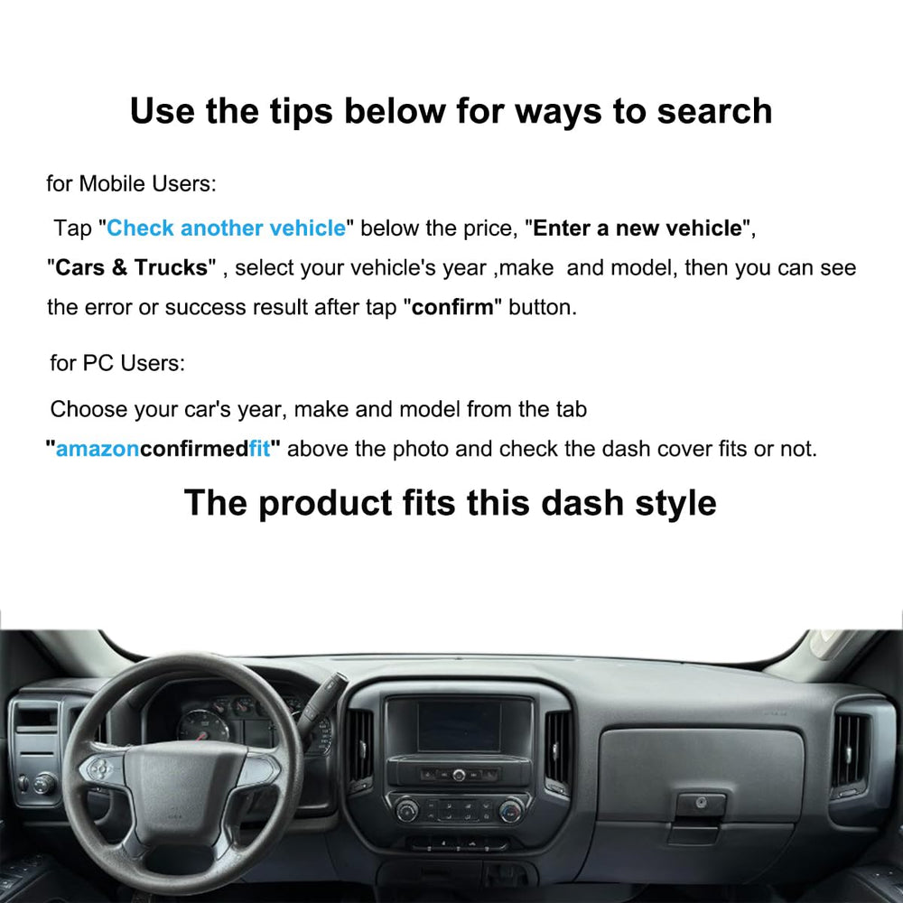 Yiz dash cover aligns with left-hand drive dash layout for precise fit