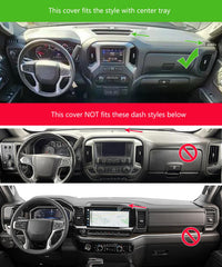 Yiz dash cover left-hand-drive fit showing precise alignment on dashboard.