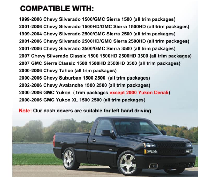 Yiz dash cover for Yukon XL/Suburban with breathable fabric and speaker-friendly fit.