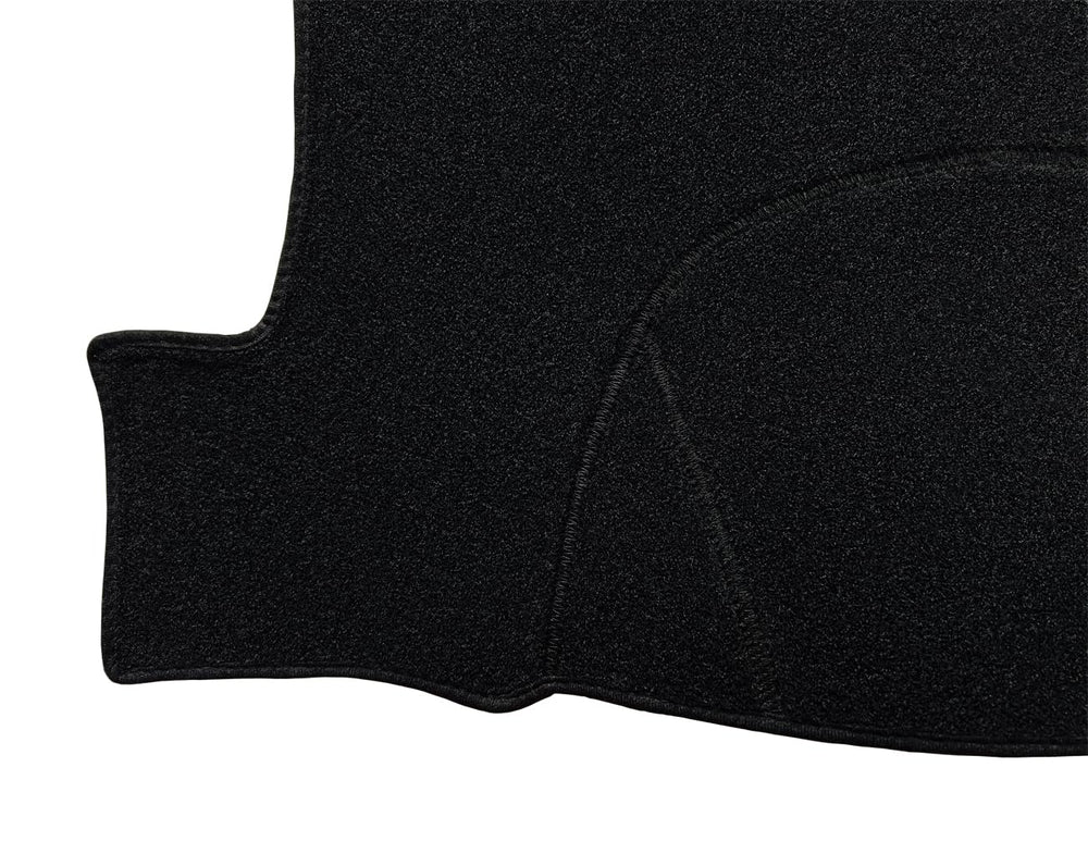 Sticky Velcro fasteners on Yiz dash cover for secure installation