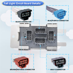 YIZHIHUA tail light board for GMC Sierra 1500, easy install and secure connection.