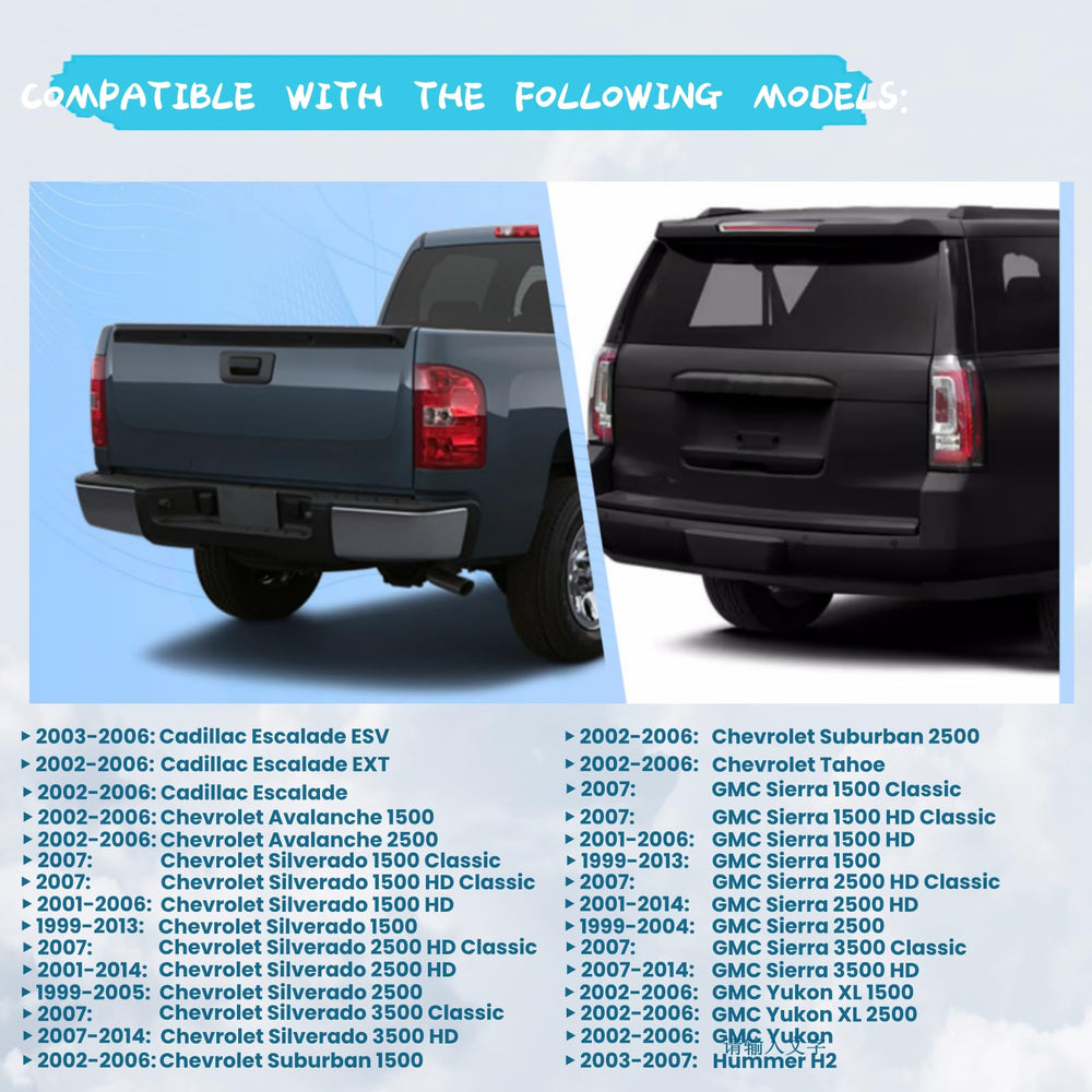 YIZHIHUA tail light board for Silverado 1500, precise and corrosion-resistant bracket.