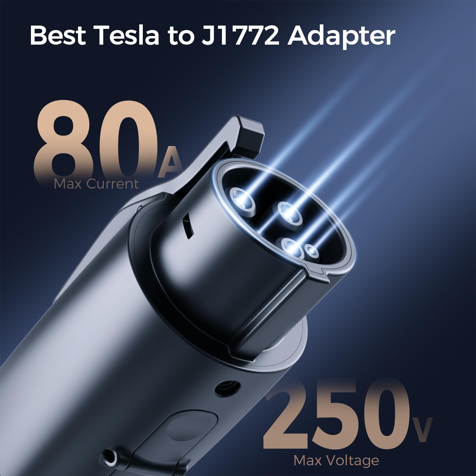YLITES Tesla to J1772 adapter secure connection for reliable charging