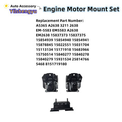Yllshengyu 3-piece mount kit contents with three mounts