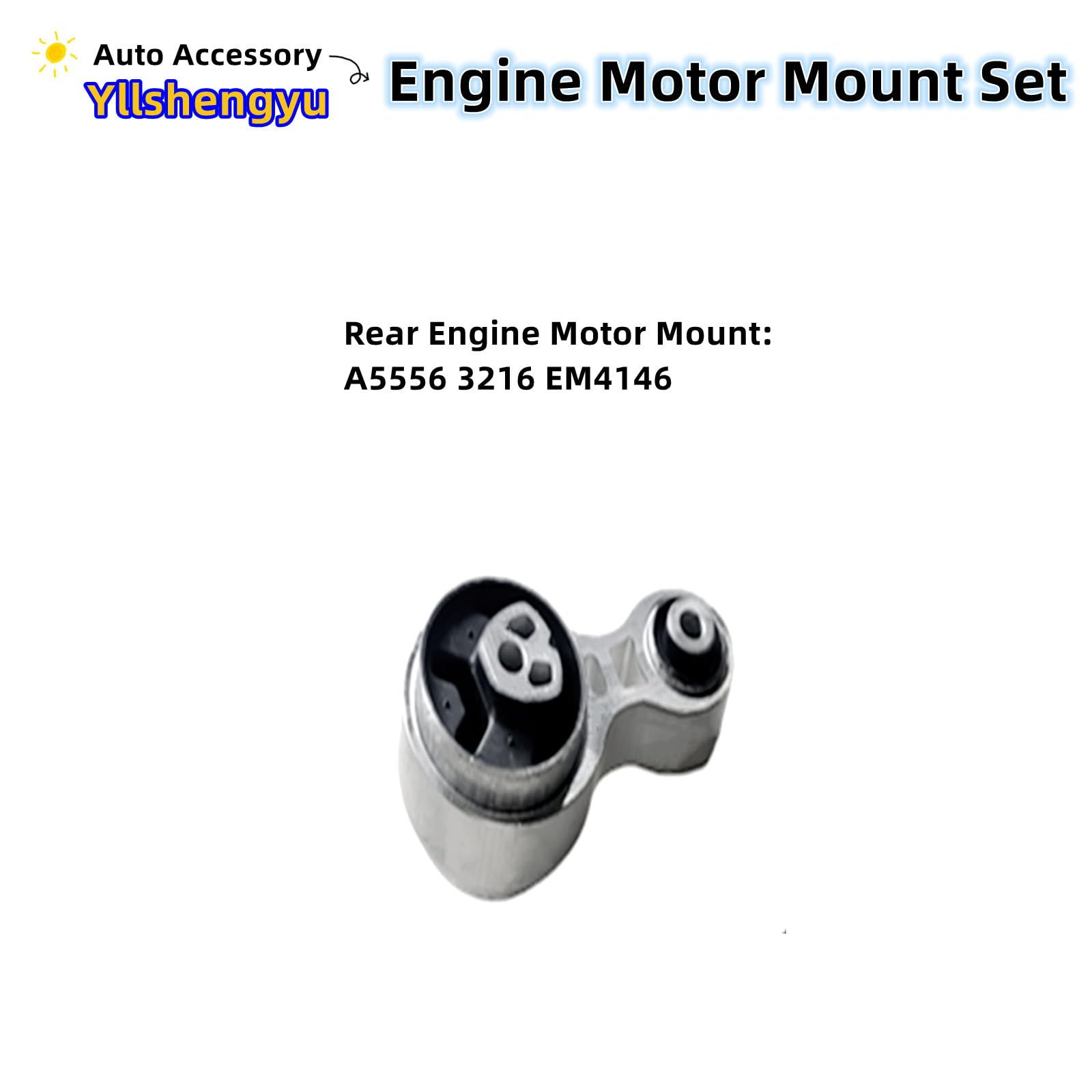 Yllshengyu complete 3-piece engine mount kit replaces multiple OE parts.