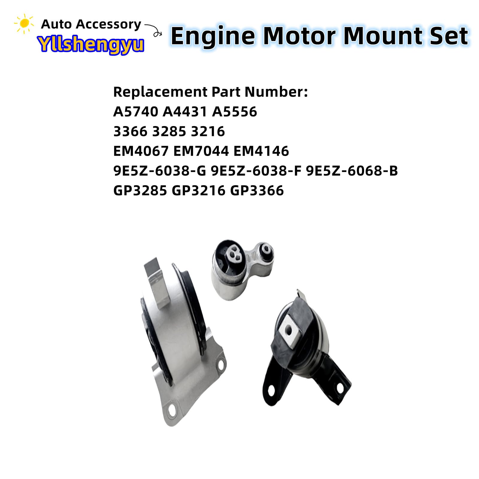 Yllshengyu left transmission mount ensures secure gear engagement.