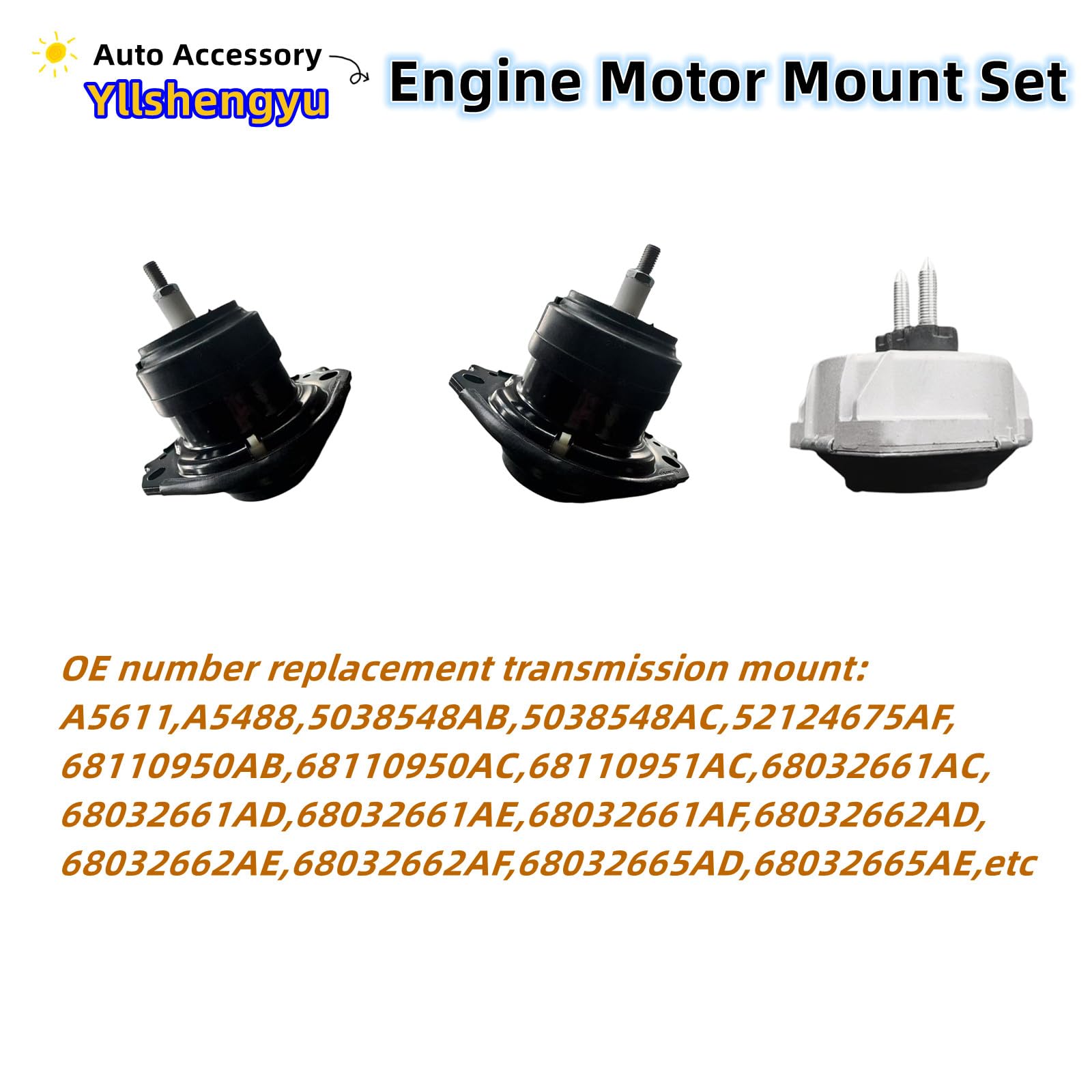 Yllshengyu triangle-design transmission mount stabilizes shifts and reduces cabin noise.