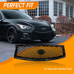 YLT AUTO Infiniti Q50 upper grille in black – stylish upgrade