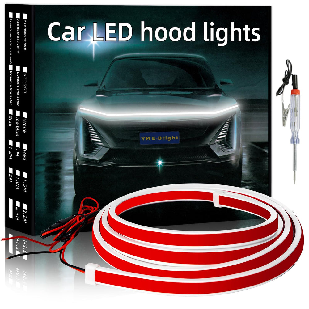 YM E-Bright hood strip with dynamic scan startup improves visibility at ignition.