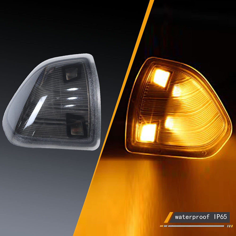 YMHHefy smoked-cover side mirror light left driver for Ram with rugged weather protection.