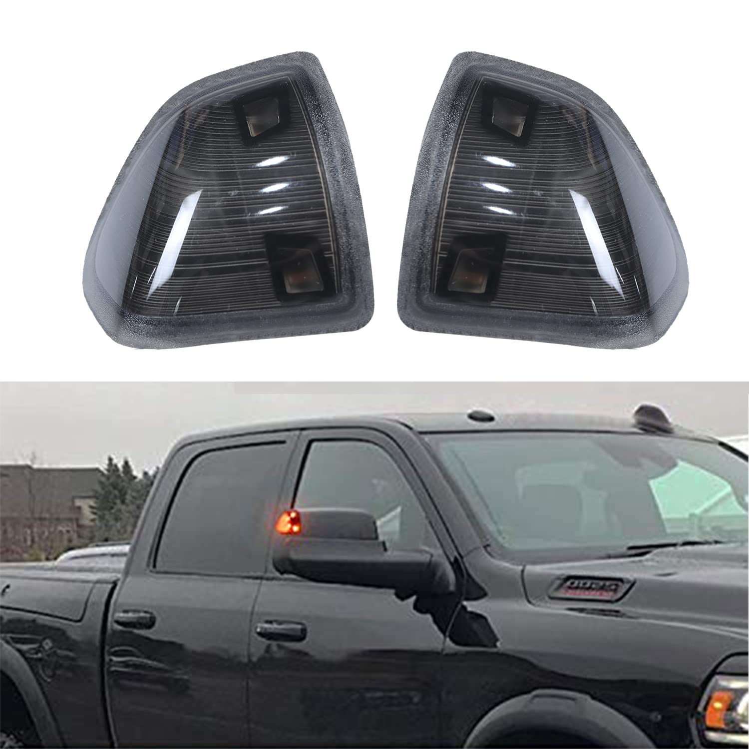 YMHHefy Dodge Ram mirror signal lamp for 2010–2018 left side.