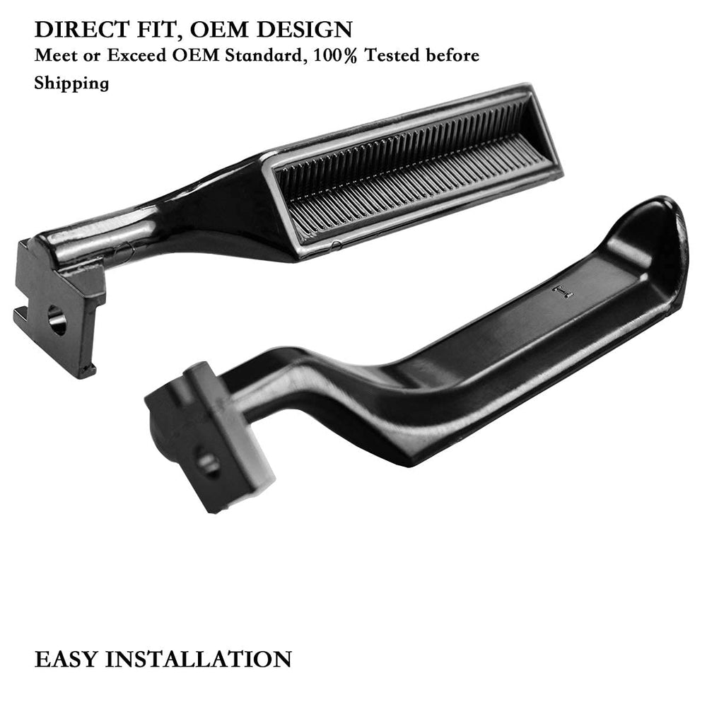YMHHefy door handle close-up; metal texture with corrosion resistance.