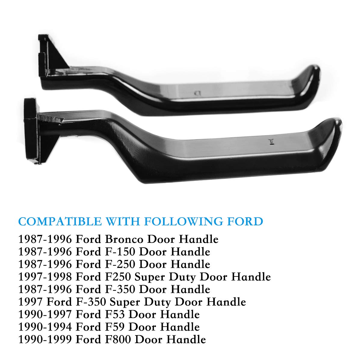 YMHHefy door handle with part-number reference E7TZ-1522601-A for compatibility.
