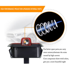 YMHHefy Mercedes C-Class W204 door light projector seen at night for enhanced visibility