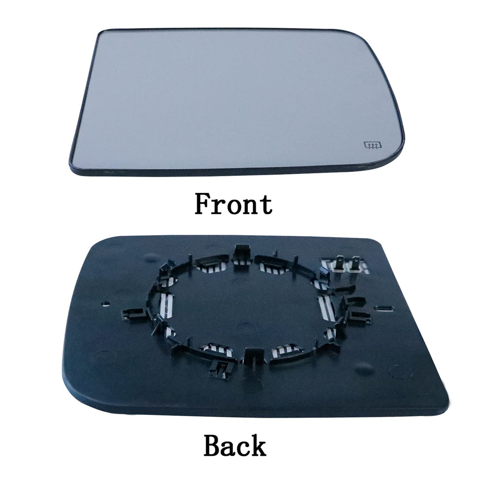YMHHefy Dodge Ram passenger-side mirror glass detail shows heating elements for clarity.