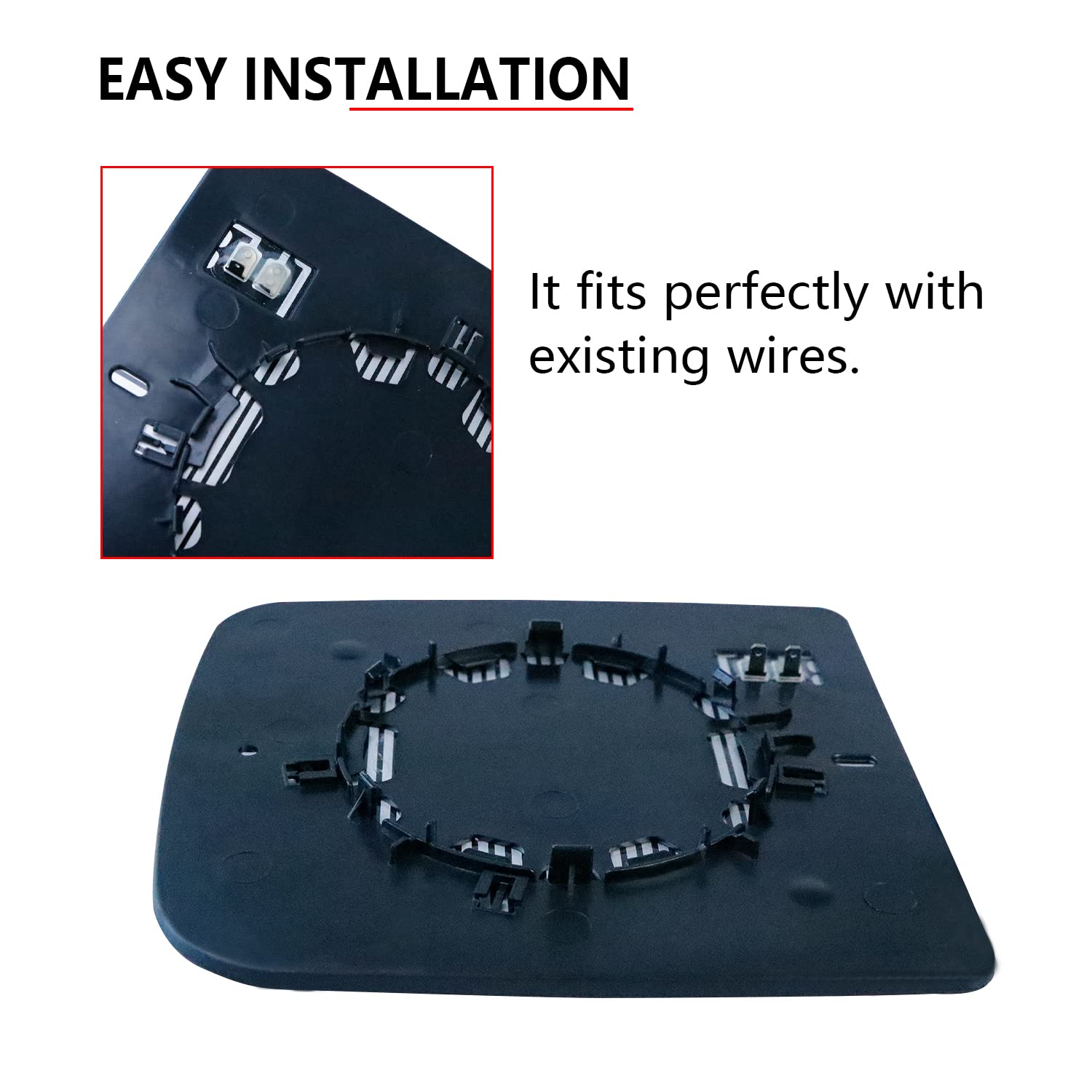 YMHHefy replacement glass supports safer parking and lane awareness.