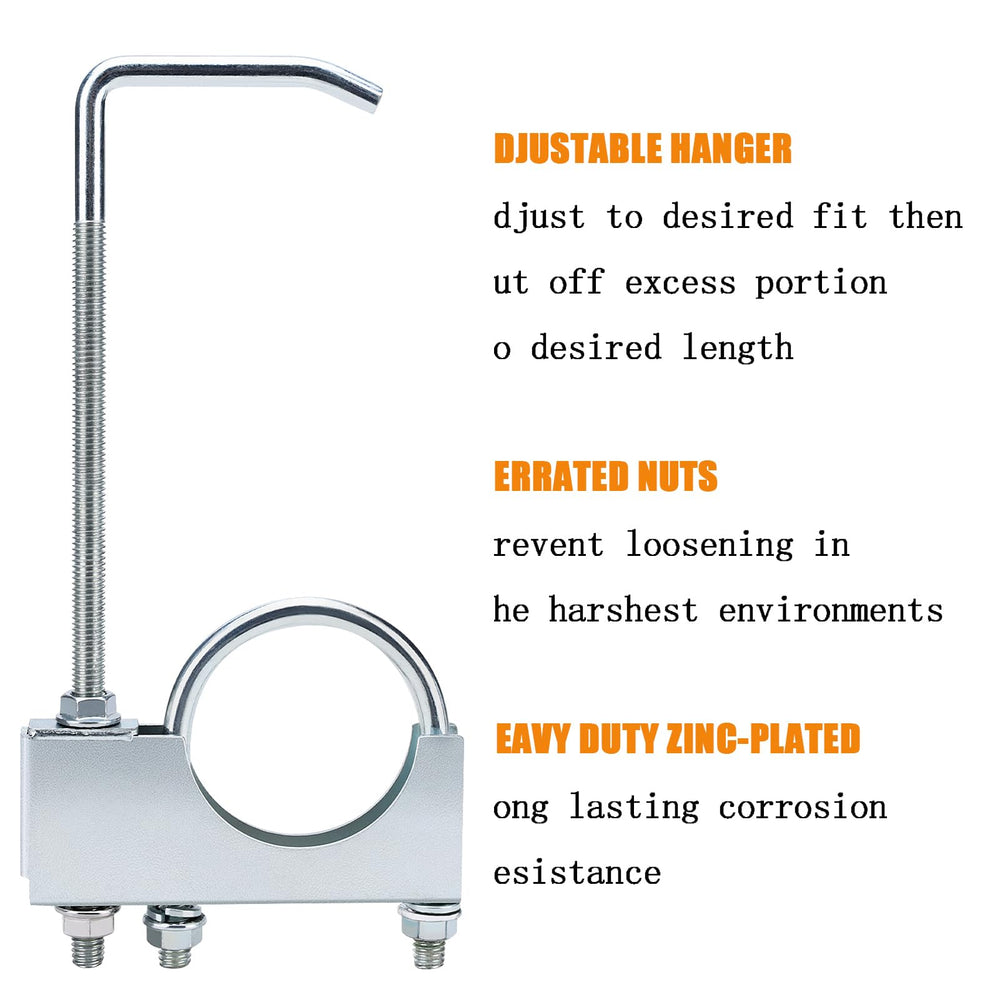 Ynoee universal exhaust hanger fits most 3in systems, reducing movement