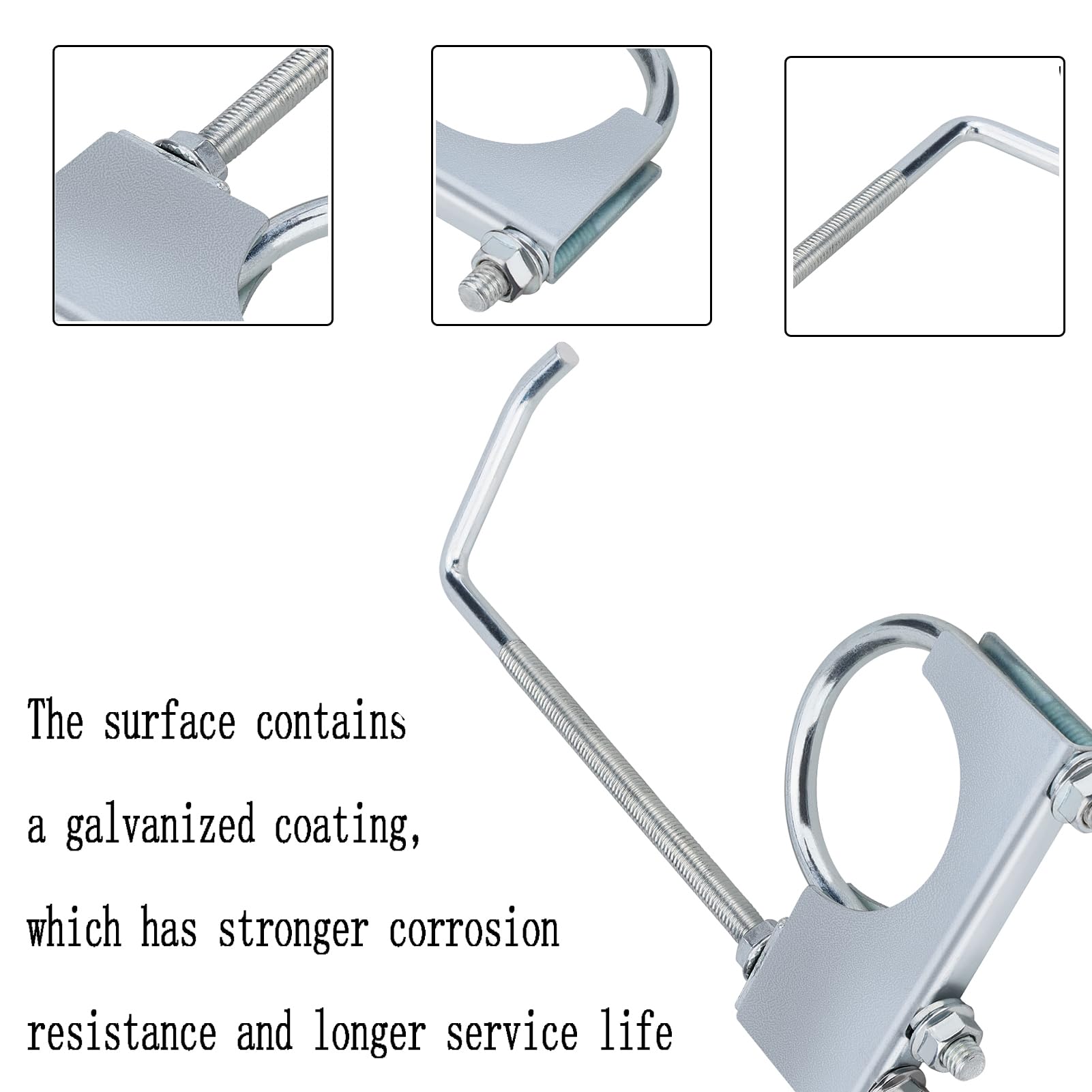 Ynoee zinc-plated clamp highlights durable, rust-resistant construction for all-weather use